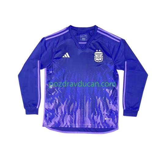 Nogometni Dresovi Argentina Muški Gostujući dres World Cup 2022 Dugi Rukav