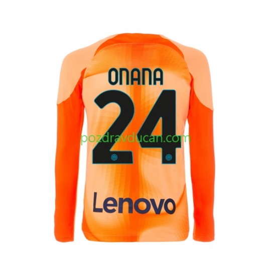 Nogometni Dresovi Inter Milan Andre Onana 24 Vratar Muški Četvrti dres 2022-2023 Dugi Rukav