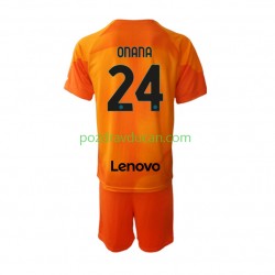Nogometni Dresovi Inter Milan Andre Onana 24 Vratar Dječji Četvrti dres 2022-2023 Kratkih Rukava