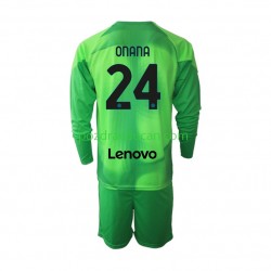 Nogometni Dresovi Inter Milan Andre Onana 24 Vratar Dječji Treći dres 2022-2023 Dugi Rukav