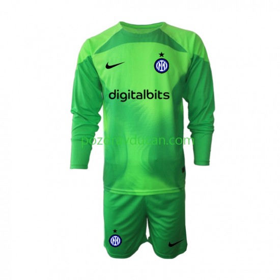 Nogometni Dresovi Inter Milan Vratar Dječji Treći dres 2022-2023 Dugi Rukav