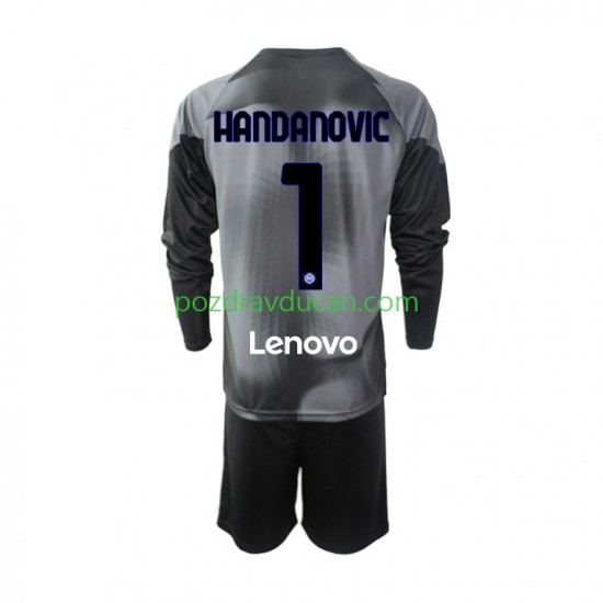 Nogometni Dresovi Inter Milan Samir Handanovic 1 Vratar Dječji Domaći dres 2022-2023 Dugi Rukav
