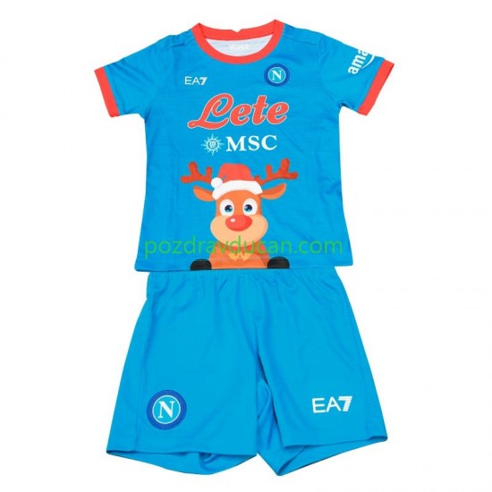 Nogometni Dresovi Napoli Xmas Dječji Domaći dres 2022-2023 Kratkih Rukava