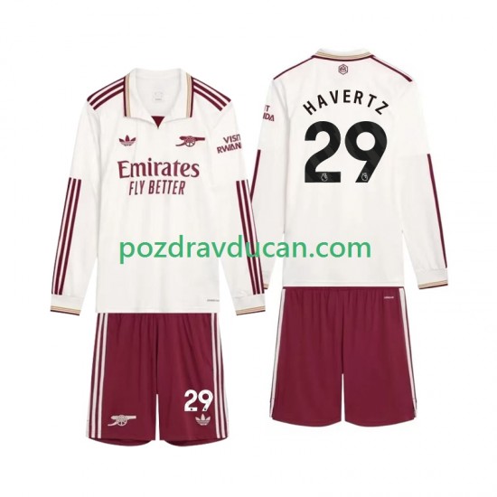 Nogometni Dresovi Arsenal Havertz 29 Dječji Treći dres 2025-2026 Dugi Rukav