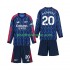 Nogometni Dresovi Arsenal Madueke 20 Dječji Gostujući dres 2025-2026 Dugi Rukav