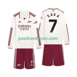 Nogometni Dresovi Arsenal Saka 7 Dječji Treći dres 2025-2026 Dugi Rukav