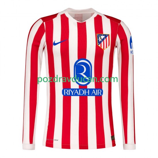 Nogometni Dresovi Atlético Madrid Muški Domaći dres 2025-2026 Dugi Rukav