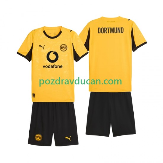 Nogometni Dresovi Borussia Dortmund Cup Dječji Domaći dres 2025-2026 Kratkih Rukava