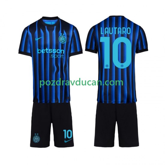 Nogometni Dresovi Inter Milan Lautaro Martinez 10 Dječji Domaći dres 2025-2026 Kratkih Rukava