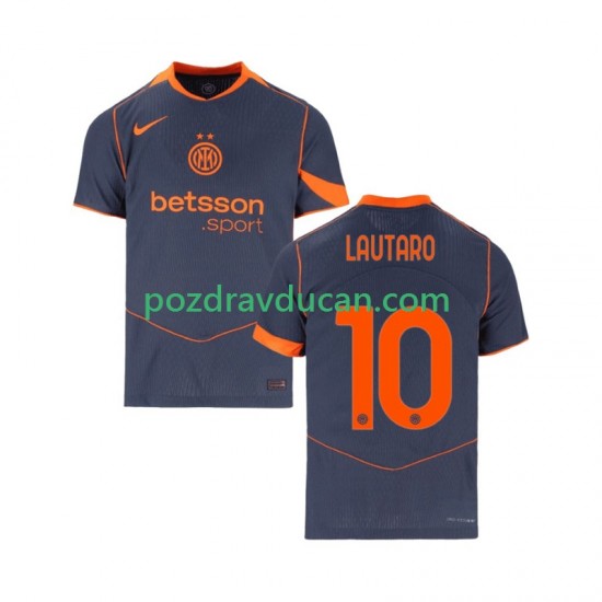 Nogometni Dresovi Inter Milan Lautaro Martinez 10 Muški Treći dres 2025-2026 Kratkih Rukava