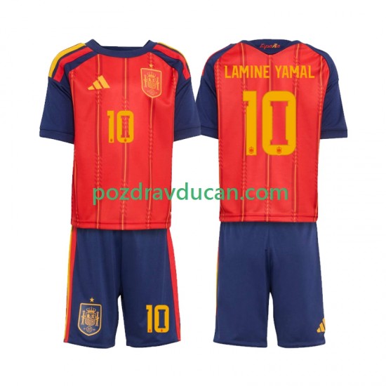 Nogometni Dresovi Španjolska Lamine Yamal 10 Dječji Domaći dres World Cup 2026 Kratkih Rukava