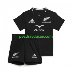 Rugby Dresovi ALL BLACKS Dječji Domaći dres 2023 Kratkih Rukava