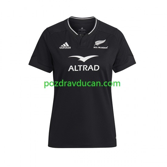 Rugby Dresovi ALL BLACKS Ženski Domaći dres 2023 Kratkih Rukava