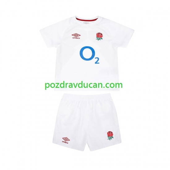Rugby Dresovi Engleska Dječji Domaći dres 2024 Kratkih Rukava