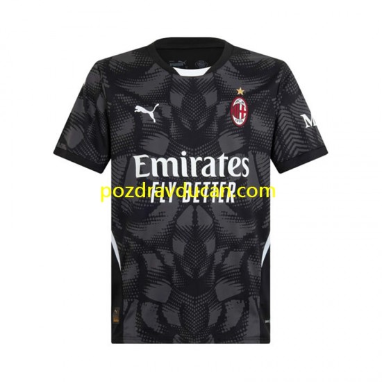 Nogometni Dresovi AC Milan Vratar Muški Domaći dres 2024-2025 Kratkih Rukava