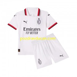 Nogometni Dresovi AC Milan Dječji Gostujući dres 2024-2025 Kratkih Rukava