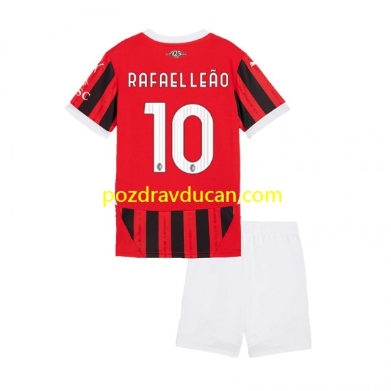 Nogometni Dresovi AC Milan Rafael Leao 10 Dječji Domaći dres 2024-2025 Kratkih Rukava