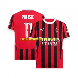 Nogometni Dresovi AC Milan UCL Font PULISIC 11 Muški Domaći dres 2024-2025 Kratkih Rukava