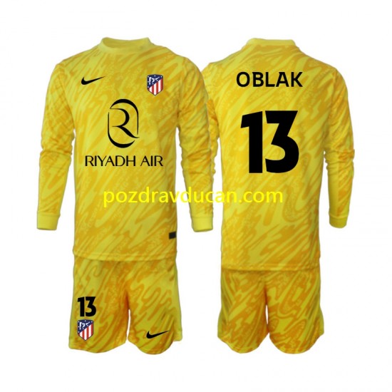 Nogometni Dresovi Atlético Madrid Jan Oblak 13 Vratar Dječji Treći dres 2024-2025 Dugi Rukav