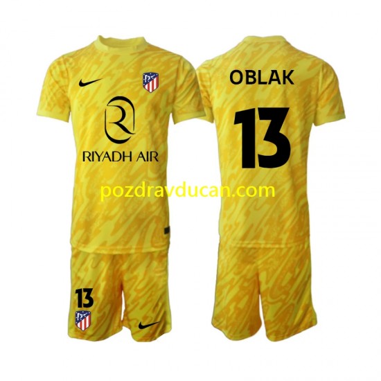Nogometni Dresovi Atlético Madrid Jan Oblak 13 Vratar Dječji Treći dres 2024-2025 Kratkih Rukava