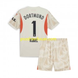 Nogometni Dresovi Borussia Dortmund Gregor Kobel 1 Vratar Dječji Domaći dres 2024-2025 Kratkih Rukava