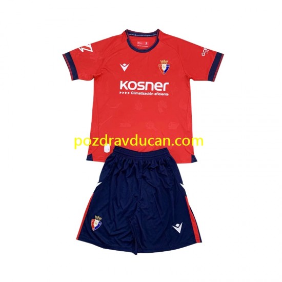 Nogometni Dresovi CA Osasuna Dječji Domaći dres 2024-2025 Kratkih Rukava