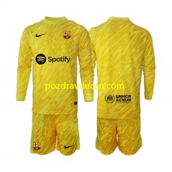 Nogometni Dresovi FC Barcelona Vratar Dječji Gostujući dres 2024-2025 Dugi Rukav