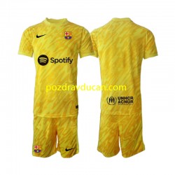 Nogometni Dresovi FC Barcelona Vratar Dječji Gostujući dres 2024-2025 Kratkih Rukava