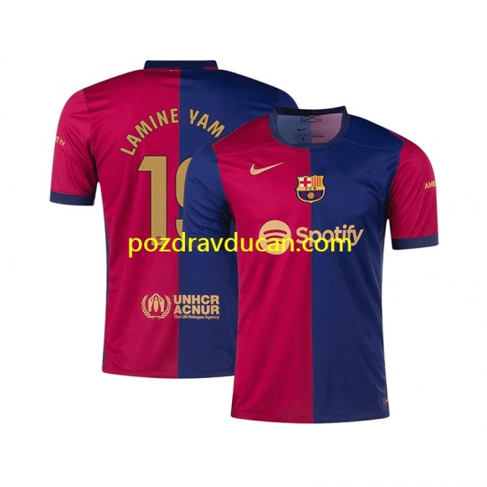 Nogometni Dresovi FC Barcelona Lamine Yamal 19 Muški Domaći dres 2024-2025 Kratkih Rukava