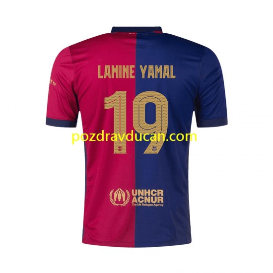 Nogometni Dresovi FC Barcelona UCL Font Lamine Yamal 19 Muški Domaći dres 2024-2025 Kratkih Rukava