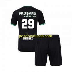 Nogometni Dresovi Feyenoord Rotterdam Santiago Gimenez 29 Dječji Gostujući dres 2024-2025 Kratkih Rukava