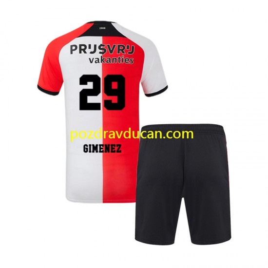 Nogometni Dresovi Feyenoord Rotterdam Santiago Gimenez 29 Dječji Domaći dres 2024-2025 Kratkih Rukava