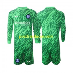 Nogometni Dresovi Inter Milan Vratar Dječji Domaći dres 2024-2025 Dugi Rukav