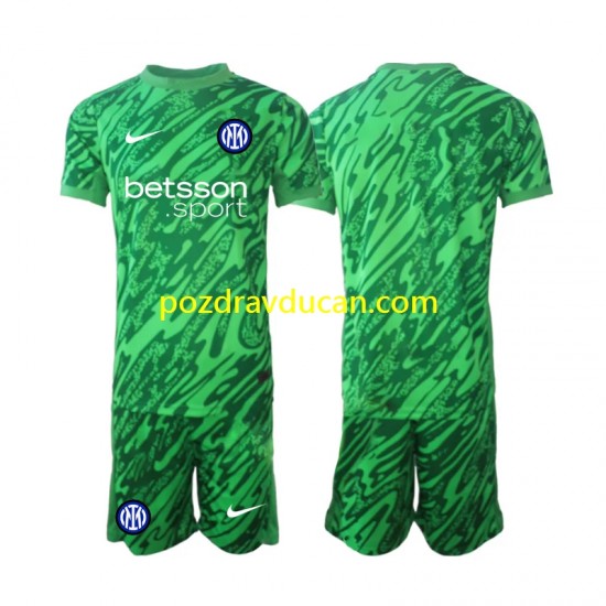 Nogometni Dresovi Inter Milan Vratar Dječji Domaći dres 2024-2025 Kratkih Rukava