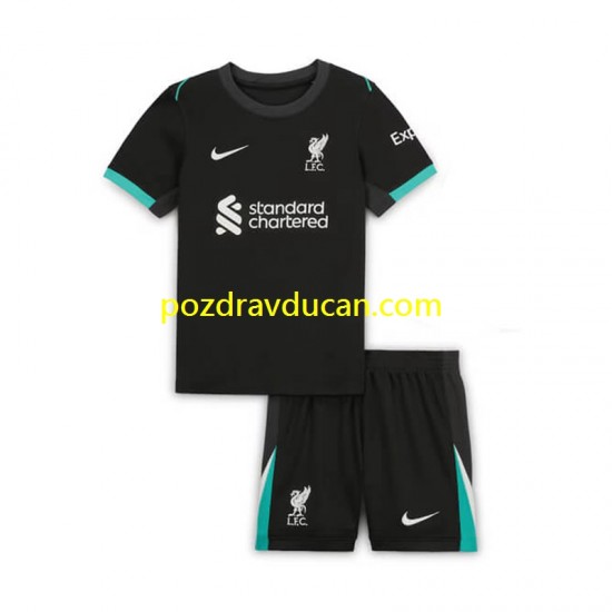 Nogometni Dresovi Liverpool Dječji Gostujući dres 2024-2025 Kratkih Rukava