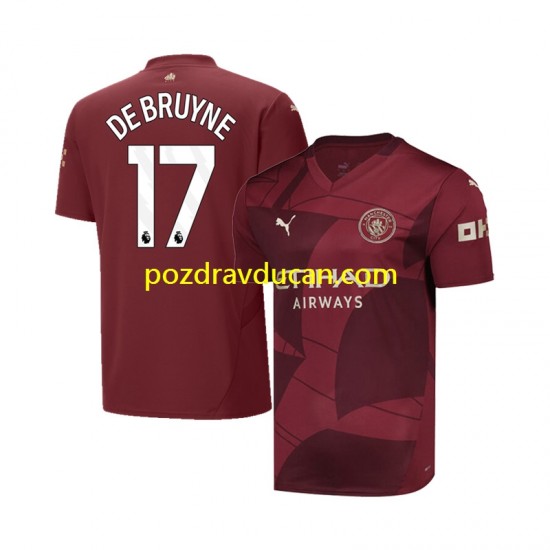Nogometni Dresovi Manchester City DE BRUYNE 17 Muški Treći dres 2024-2025 Kratkih Rukava