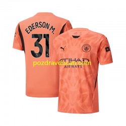 Nogometni Dresovi Manchester City Ederson M 31 Vratar Muški Gostujući dres 2024-2025 Kratkih Rukava