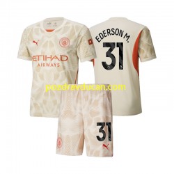 Nogometni Dresovi Manchester City Ederson M 31 Vratar Dječji Treći dres 2024-2025 Kratkih Rukava