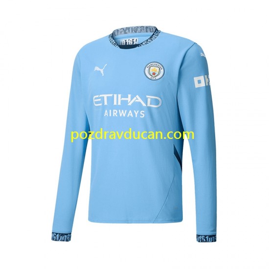Nogometni Dresovi Manchester City Muški Domaći dres 2024-2025 Dugi Rukav