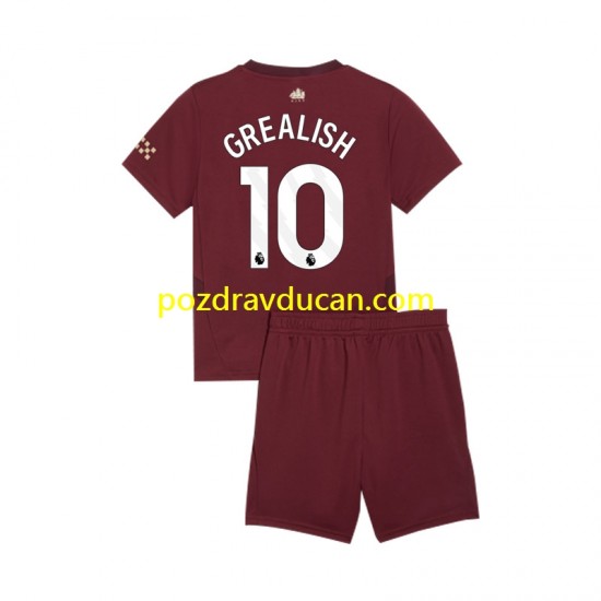 Nogometni Dresovi Manchester City Jack Grealish 10 Dječji Treći dres 2024-2025 Kratkih Rukava