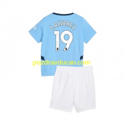 Nogometni Dresovi Manchester City Julian Alvarez 19 Dječji Domaći dres 2024-2025 Kratkih Rukava