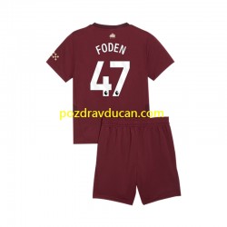 Nogometni Dresovi Manchester City Phil Foden 47 Dječji Treći dres 2024-2025 Kratkih Rukava