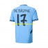 Nogometni Dresovi Manchester City UCL Font DE BRUYNE 17 Muški Domaći dres 2024-2025 Kratkih Rukava