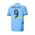 Nogometni Dresovi Manchester City UCL Font Haaland 9 Muški Domaći dres 2024-2025 Kratkih Rukava