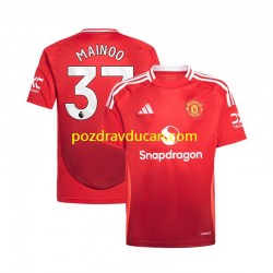 Nogometni Dresovi Manchester United Kobbie Mainoo 37 Muški Domaći dres 2024-2025 Kratkih Rukava
