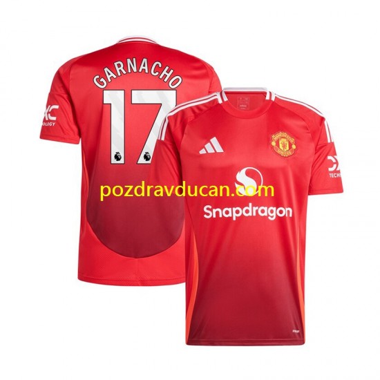 Nogometni Dresovi Manchester United Alejandro Garnacho 17 Muški Domaći dres 2024-2025 Kratkih Rukava