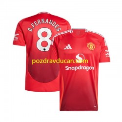 Nogometni Dresovi Manchester United Bruno Fernandes 8 Muški Domaći dres 2024-2025 Kratkih Rukava