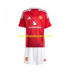Nogometni Dresovi Manchester United Dječji Domaći dres 2024-2025 Kratkih Rukava
