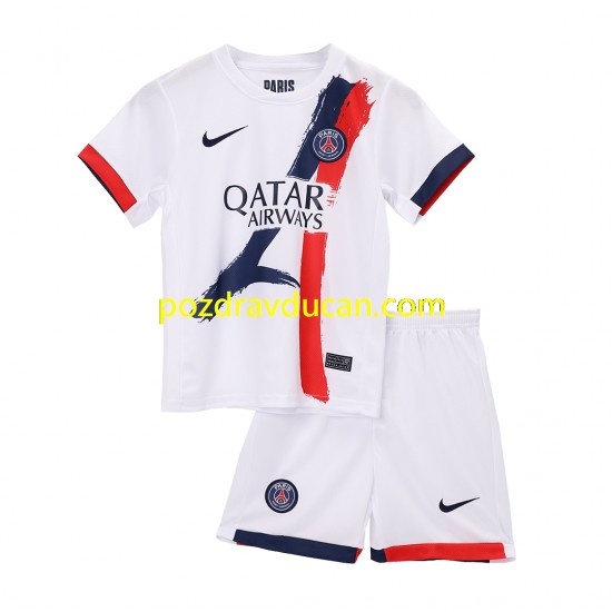 Nogometni Dresovi Paris Saint-Germain Dječji Gostujući dres 2024-2025 Kratkih Rukava