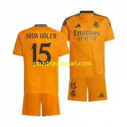 Nogometni Dresovi Real Madrid Arda Guler 15 Dječji Gostujući dres 2024-2025 Kratkih Rukava